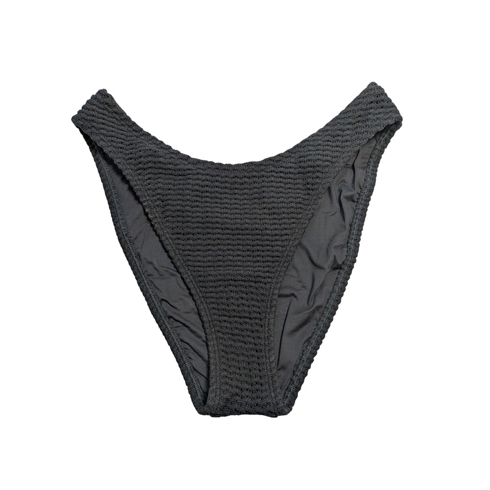 J. Crew Sunny Crochet Bikini Bottom Size S Black‎ NWT $89 CI289